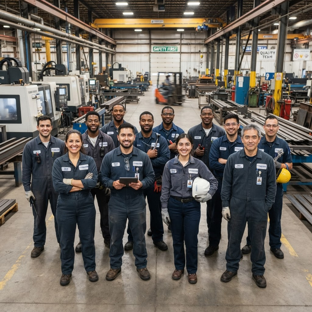 Skilled and factory manpower team